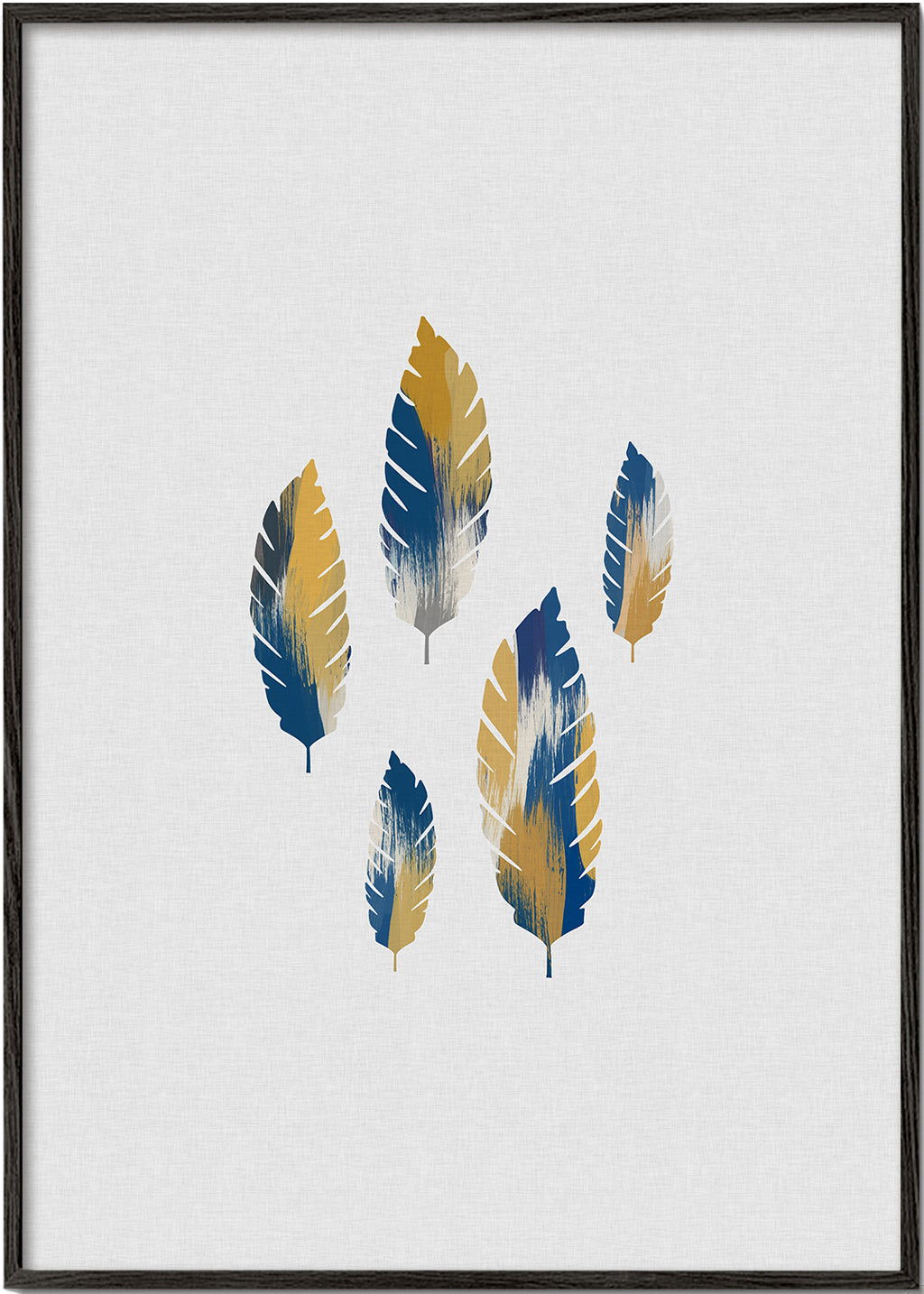 Leaves Blue & Yellow
