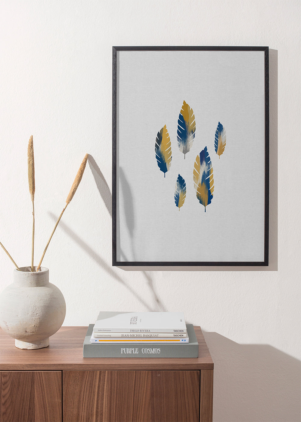 Leaves Blue & Yellow