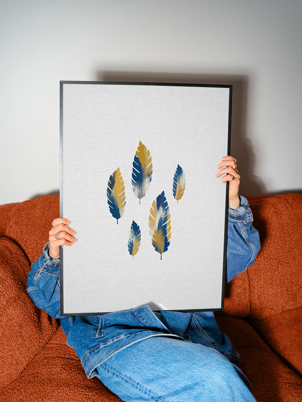 Leaves Blue & Yellow