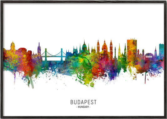 Budapest Skyline multicolor