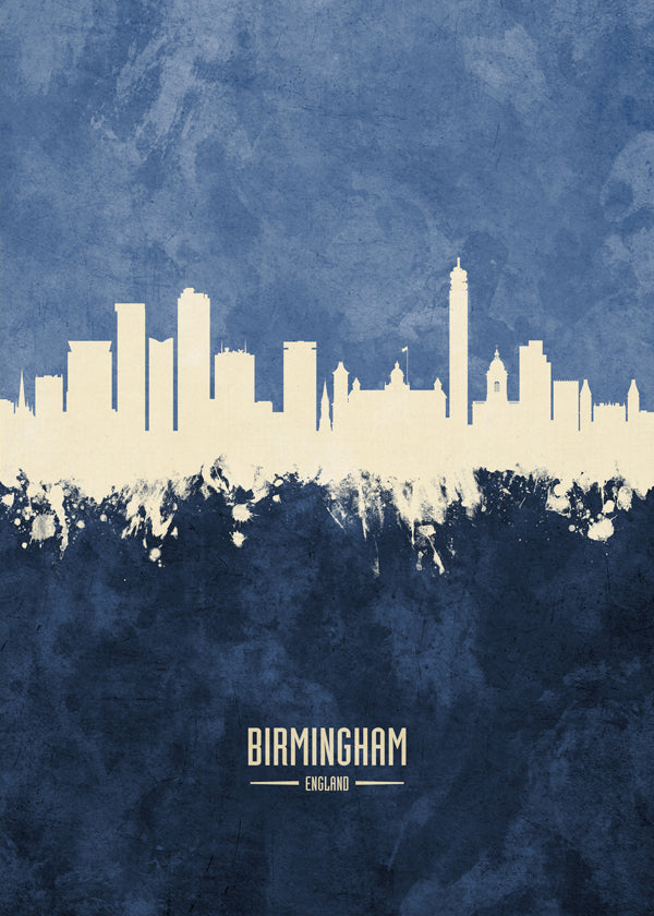 Birmingham Skyline Azul
