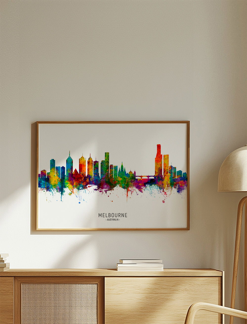 Melbourne Skyline multicolor