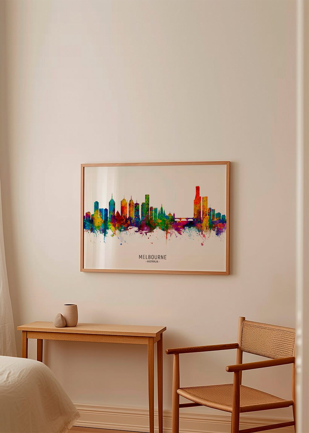Melbourne Skyline multicolor