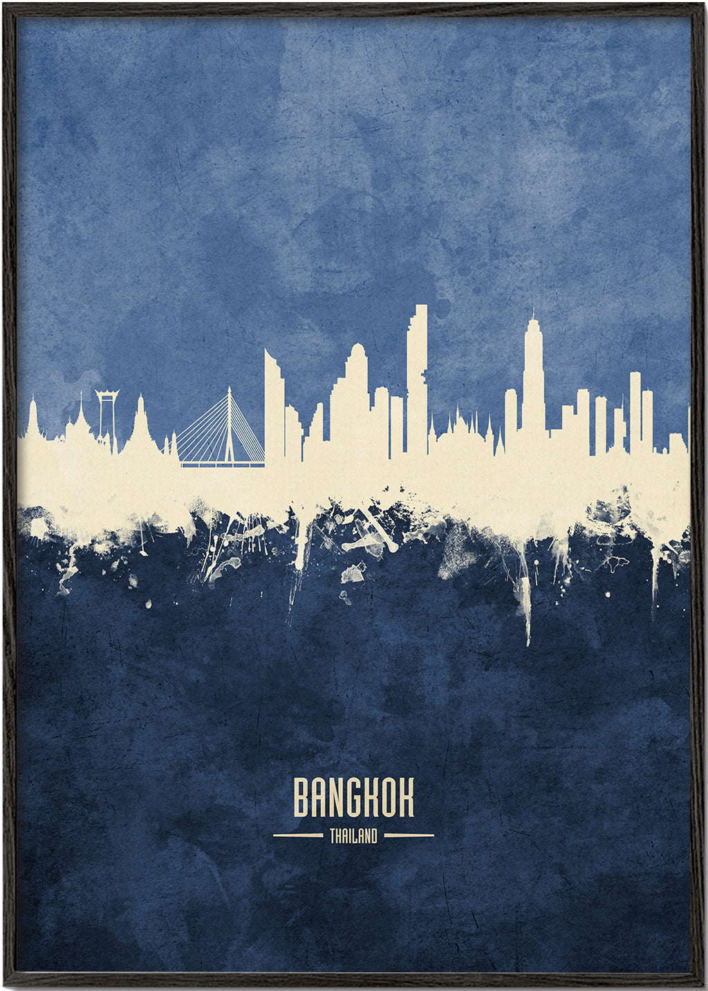 Bangkok Skyline azul