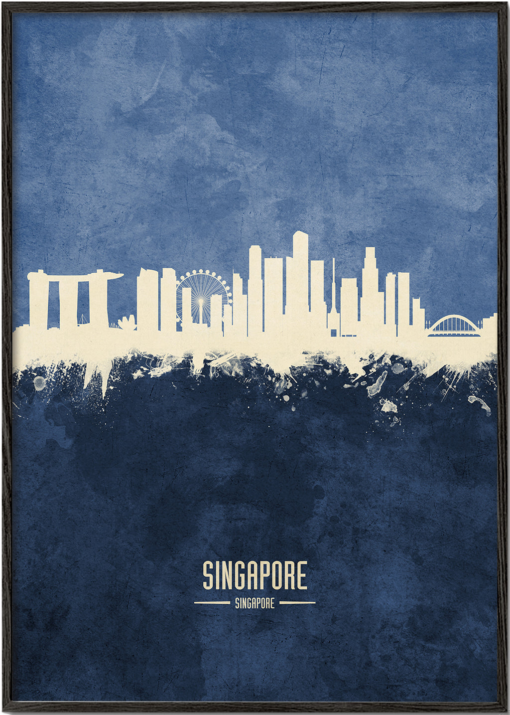 Singapore Skyline azul