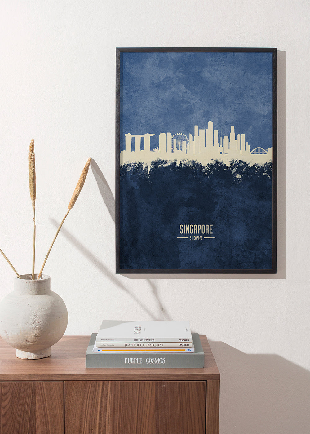 Singapore Skyline azul