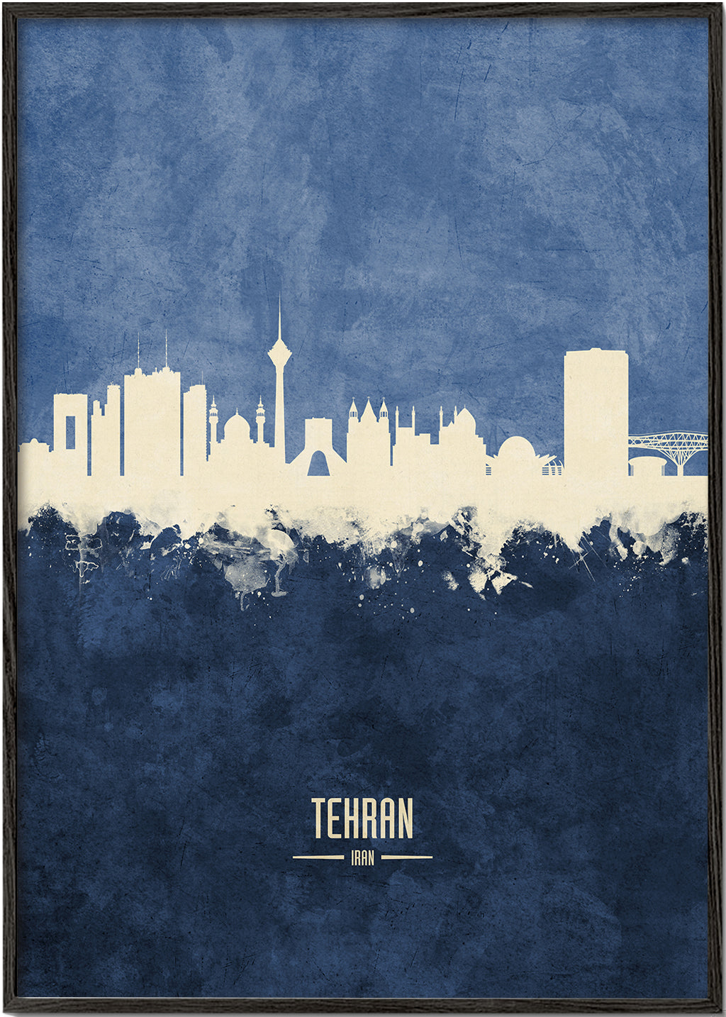 Tehran Skyline azul