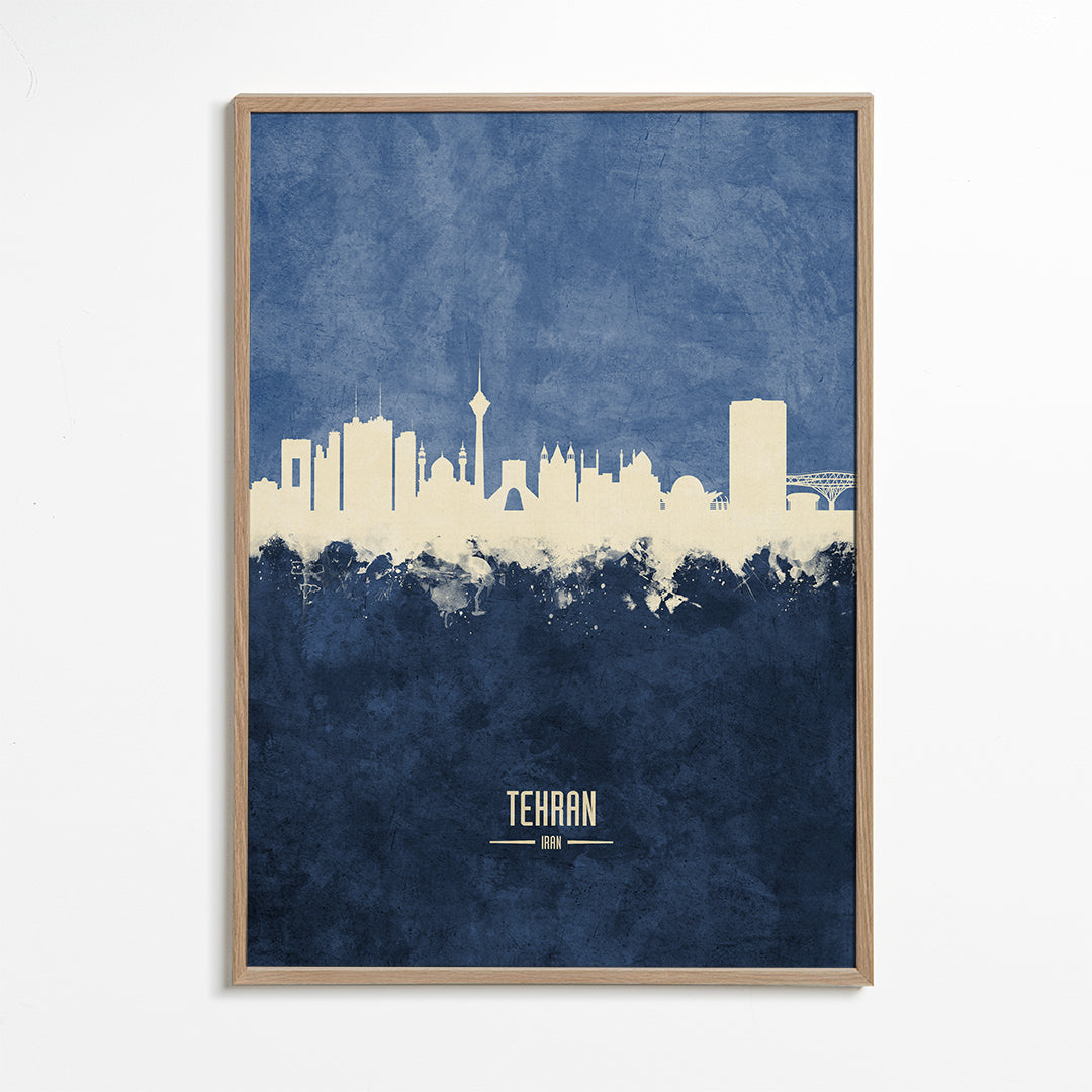 Tehran Skyline azul