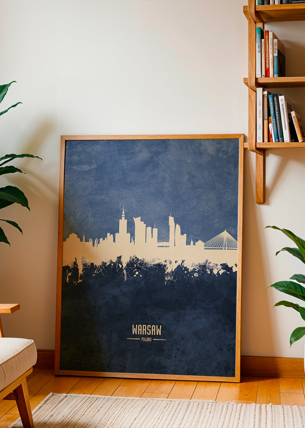 Warsaw Skyline azul