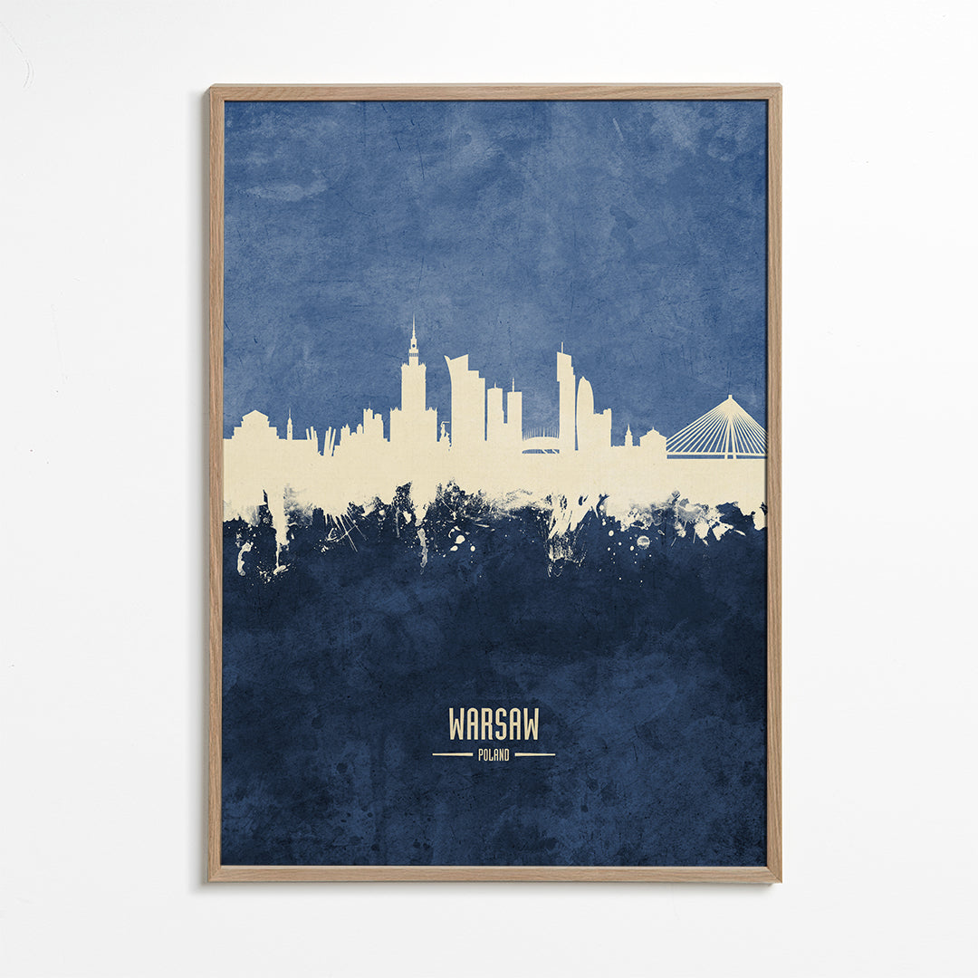 Warsaw Skyline azul
