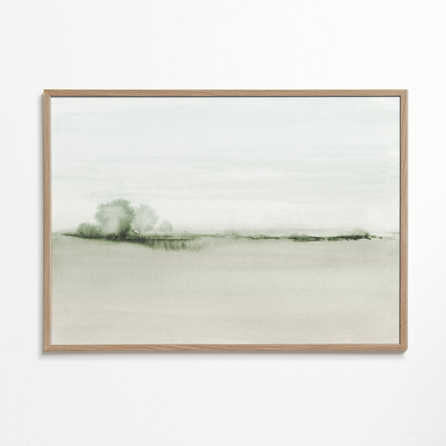 Watercolor landscape N 50 Greeny