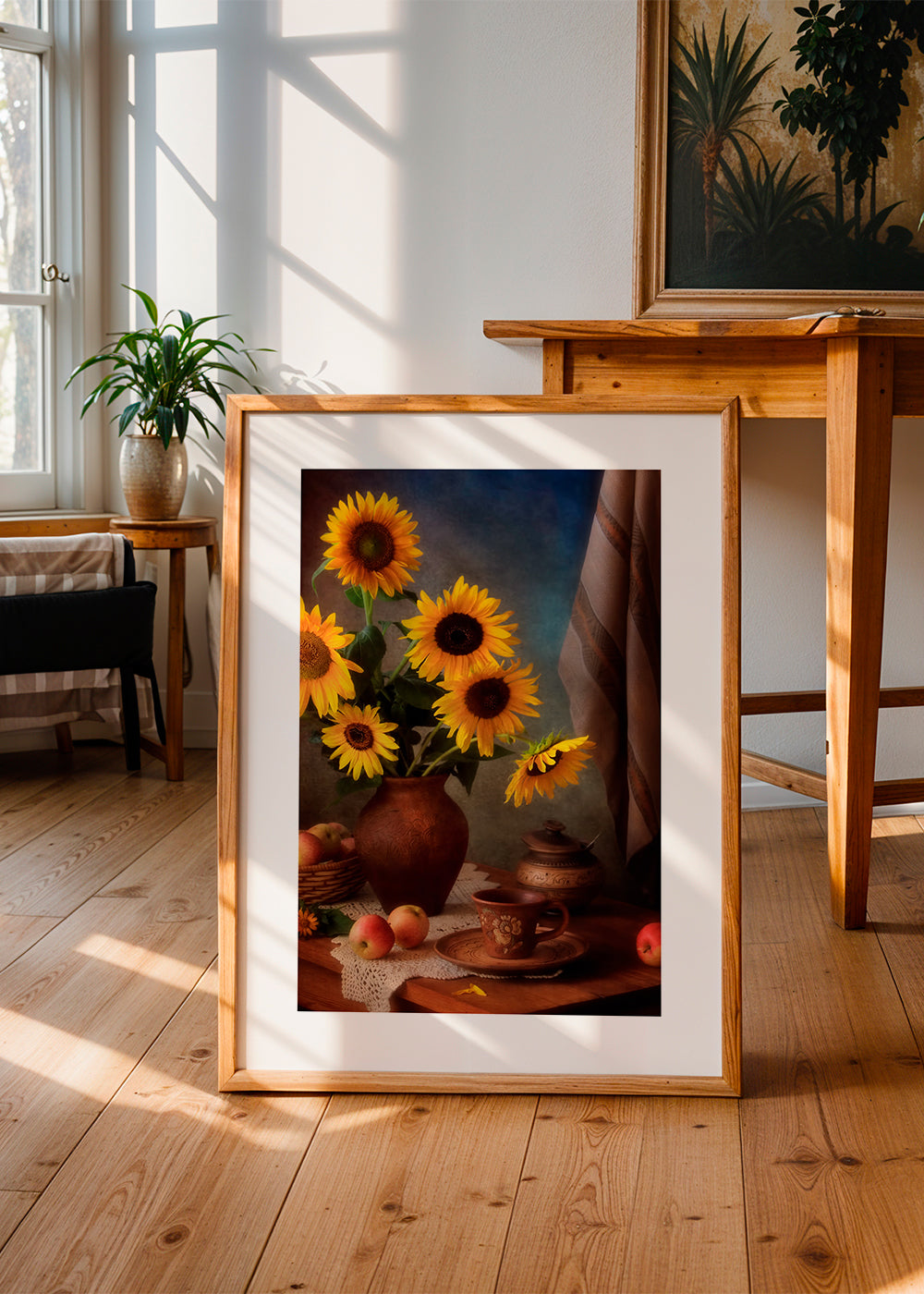 Still life with sunflowers and apples - Tatyana Skorokhod (Татьяна