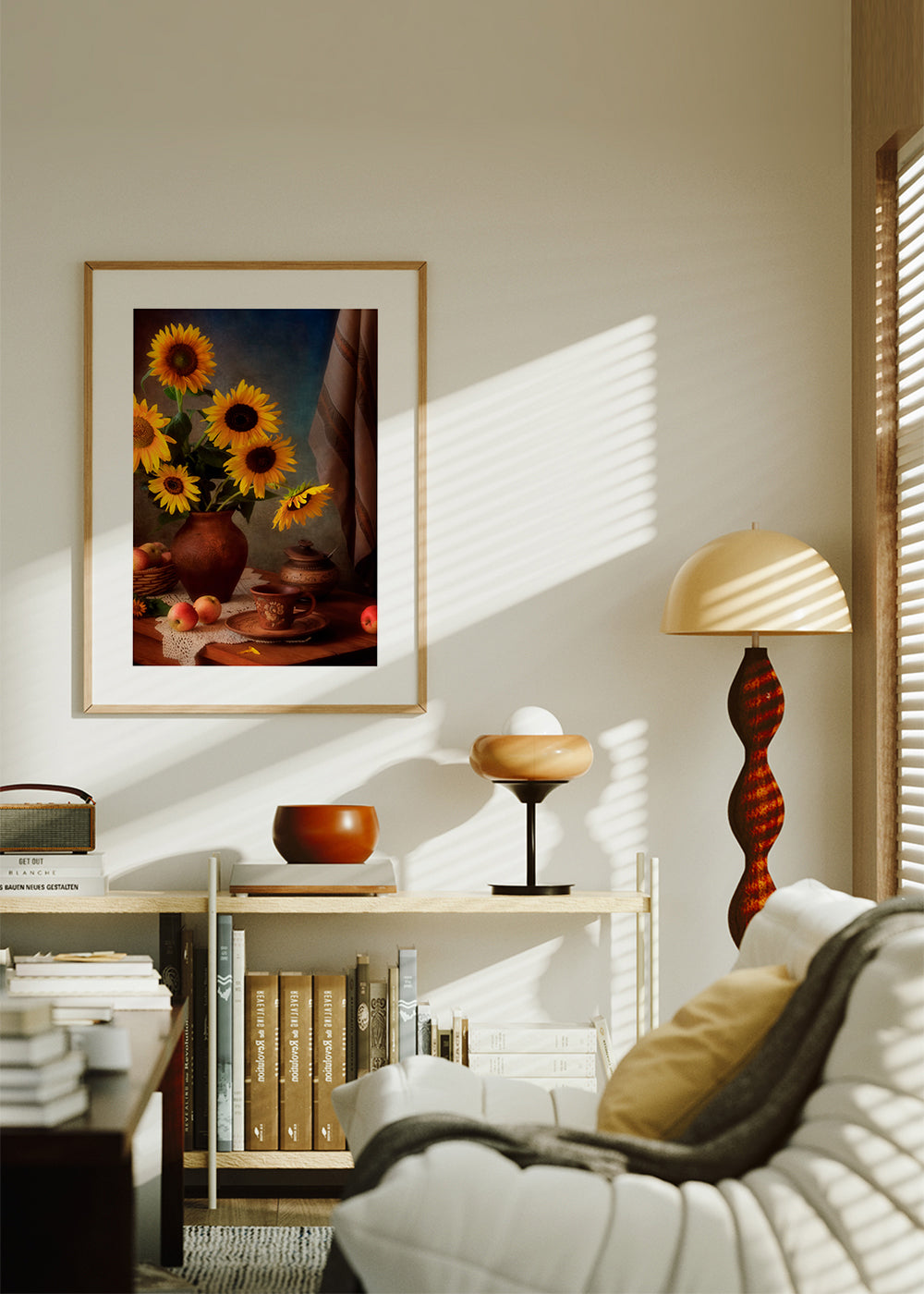 Still life with sunflowers and apples - Tatyana Skorokhod (Татьяна