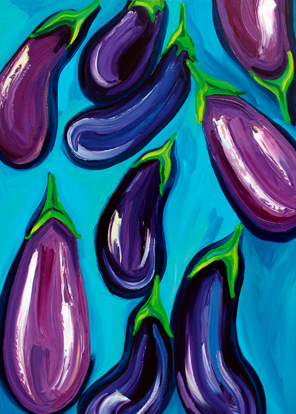 Aubergines Rain - Alice Straker