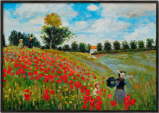 Poppy Field in Argenteuil - Claude Monet
