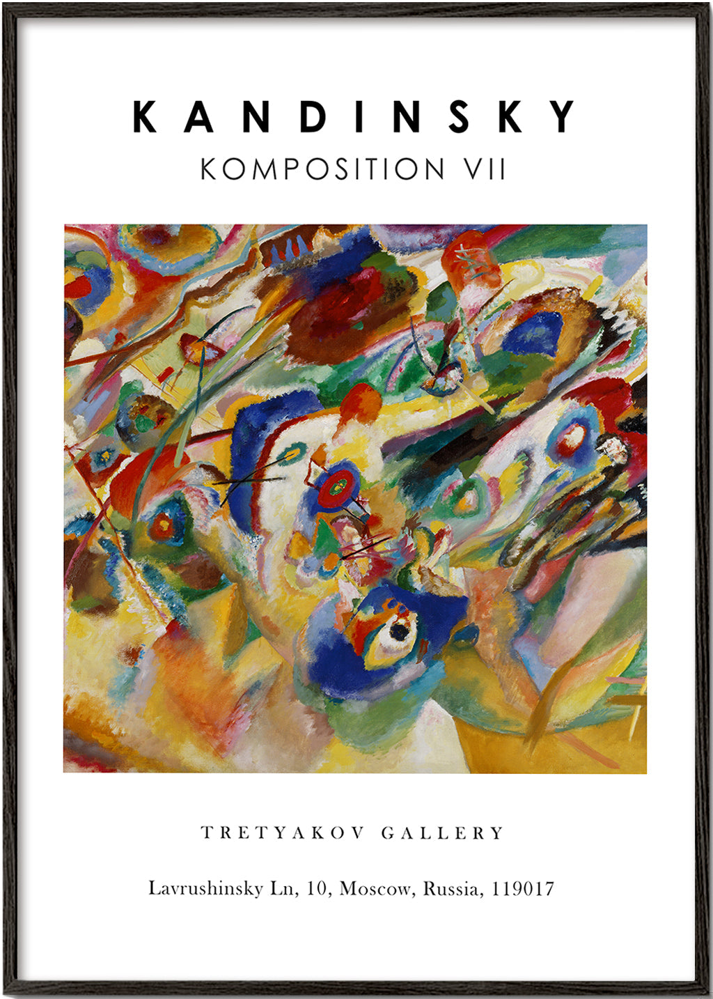 Komposition VII Exhibition White - Vasili Kandinsky