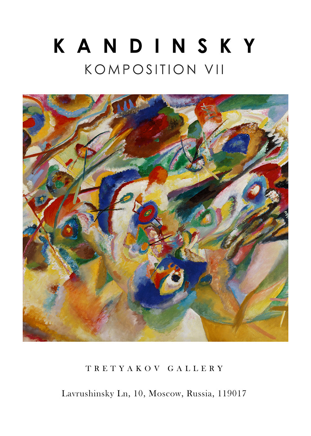 Komposition VII Exhibition White - Vasili Kandinsky