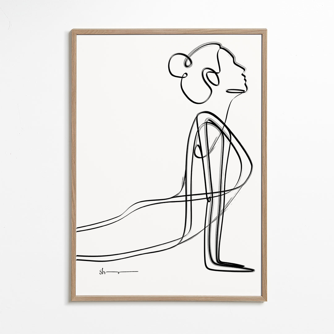 Cobra Pose - Abstract