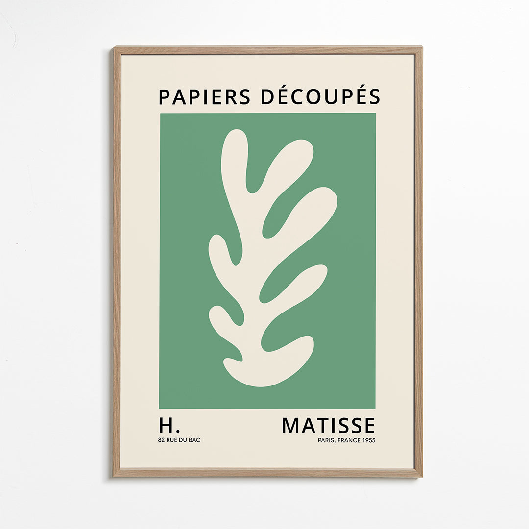 Henri Matisse GREEN papiers découpés I