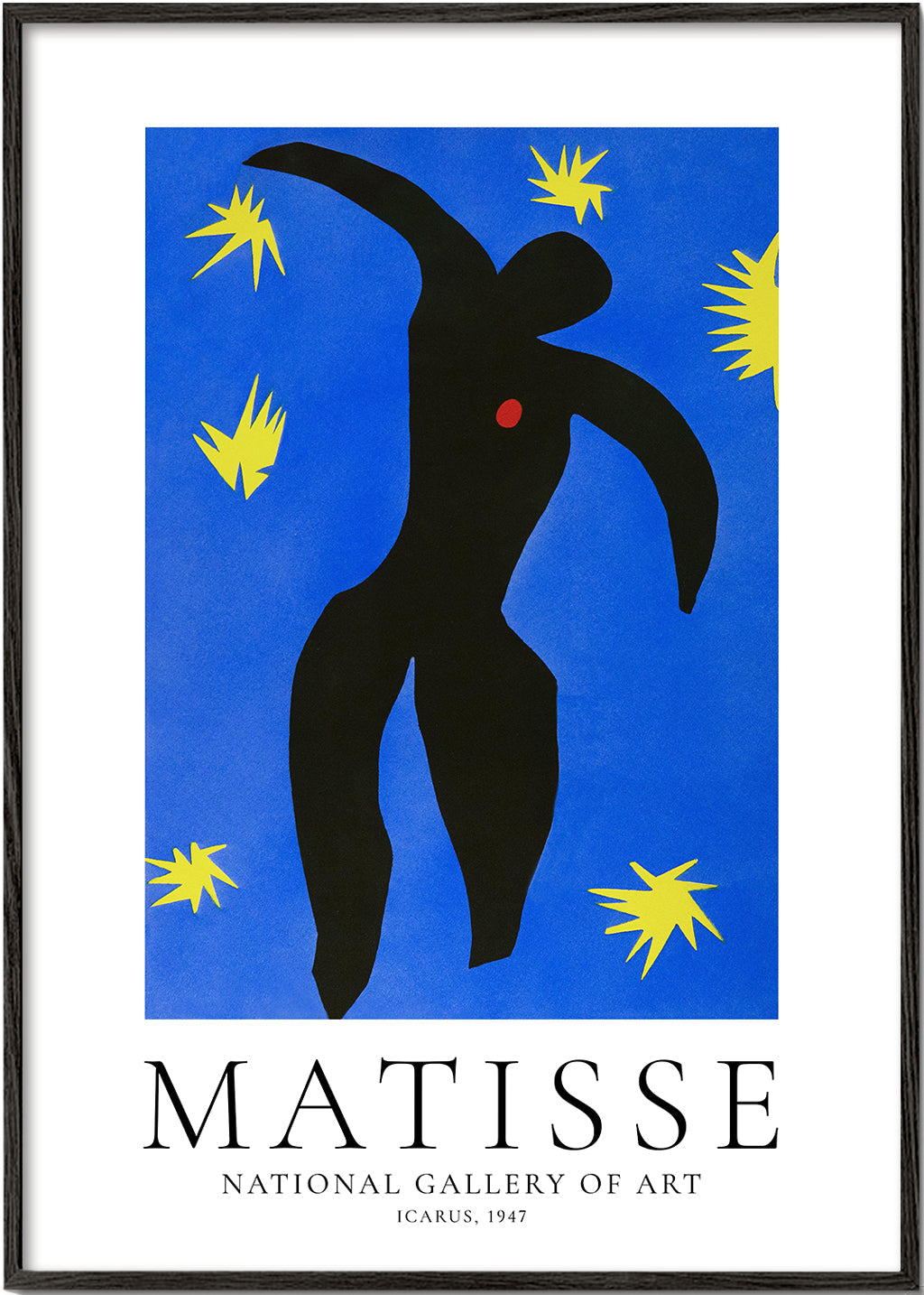 Ilustración Matisse Icarus sobre fondo azul | Cuadros modernos y