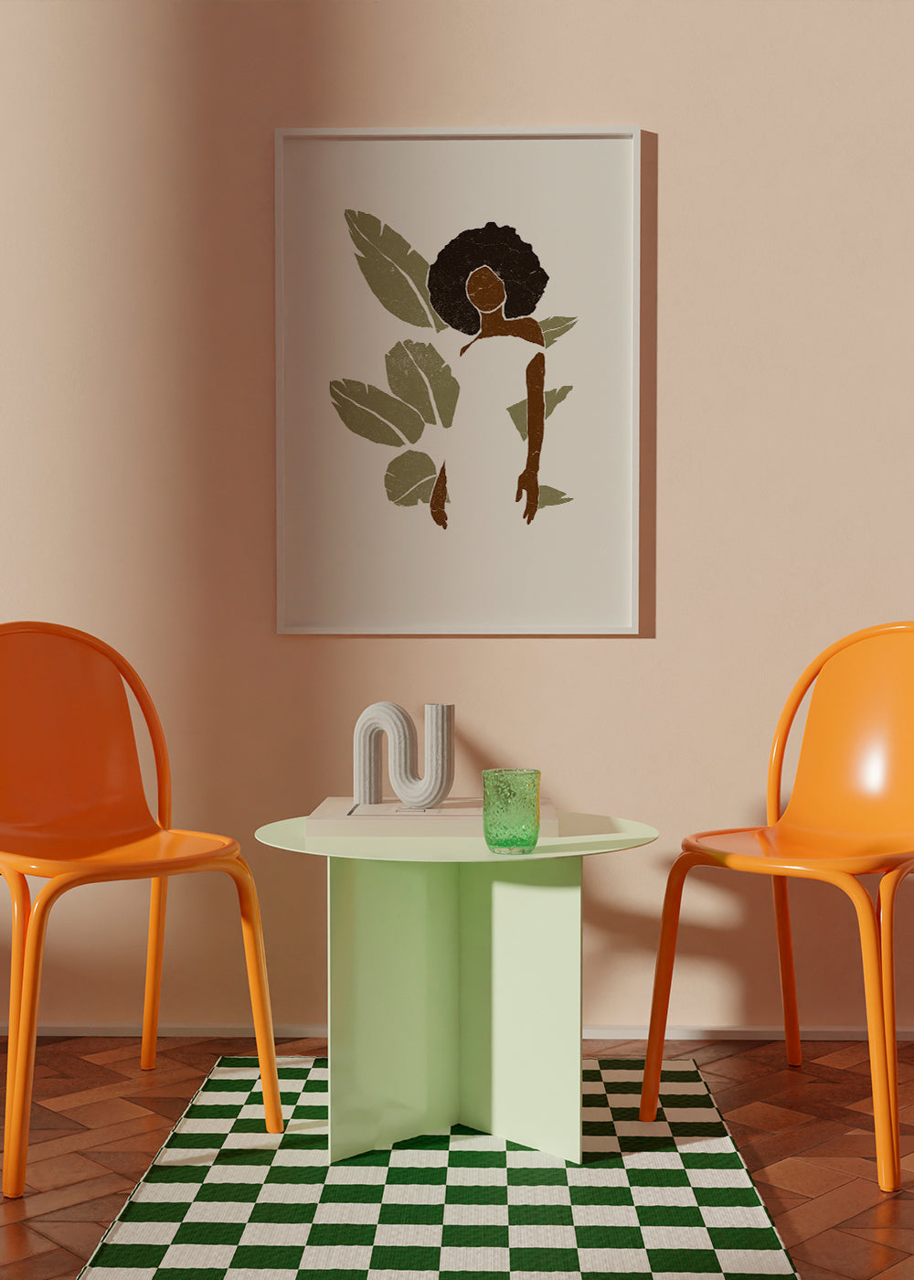 Boho Bird of Paradise Leaves I