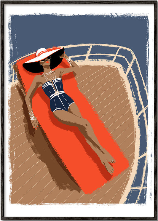 Ilustración On the yacht_bf