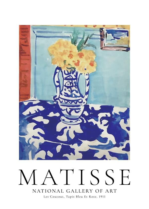 Henri Matisse Les Coucous, Tapis Bleu Et Rose, 1911