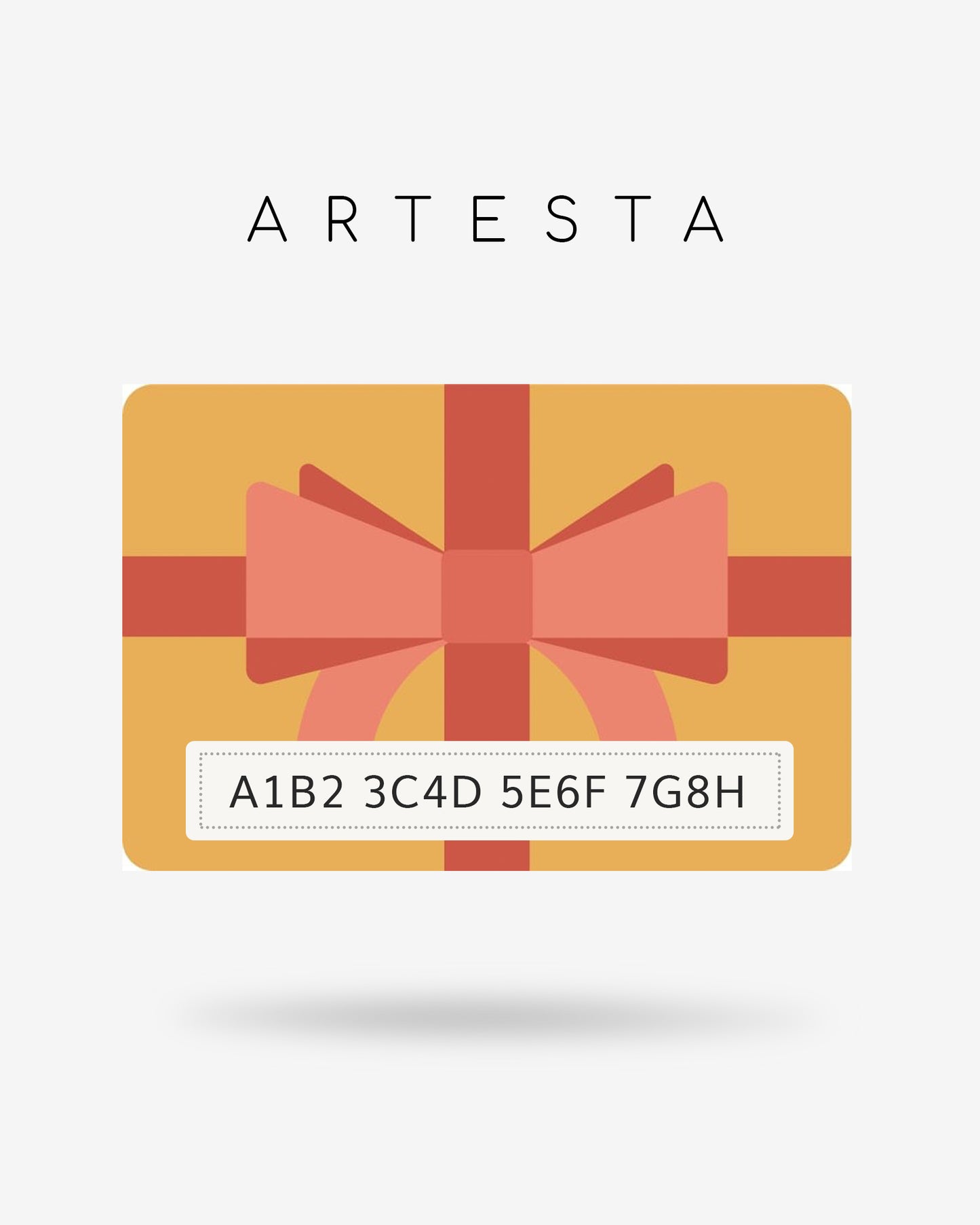Tarjeta regalo de Artesta