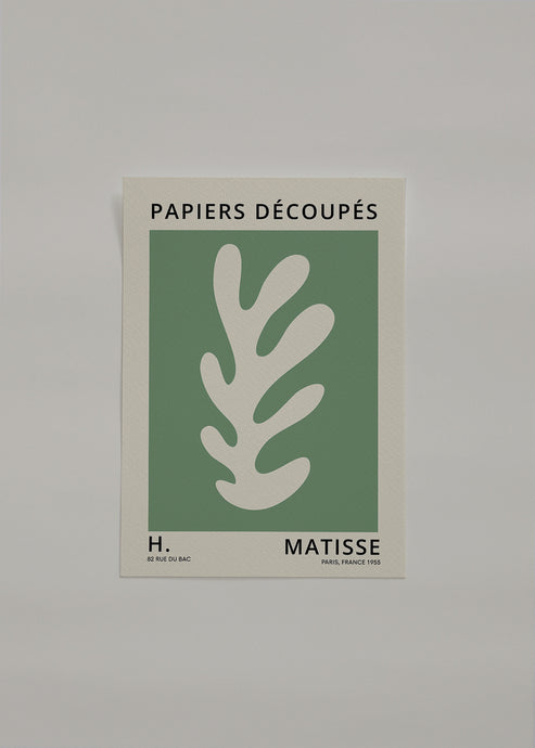 Henri Matisse GREEN papiers découpés I