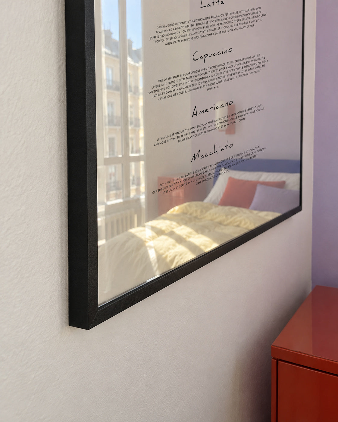 Coffee guide - Framed poster detail