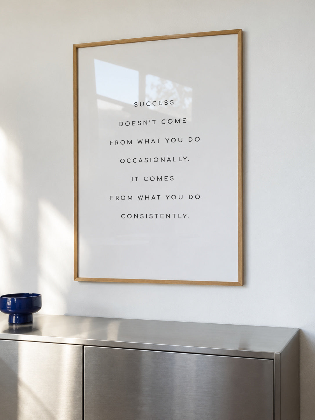 Success quote - Framed poster in an interior