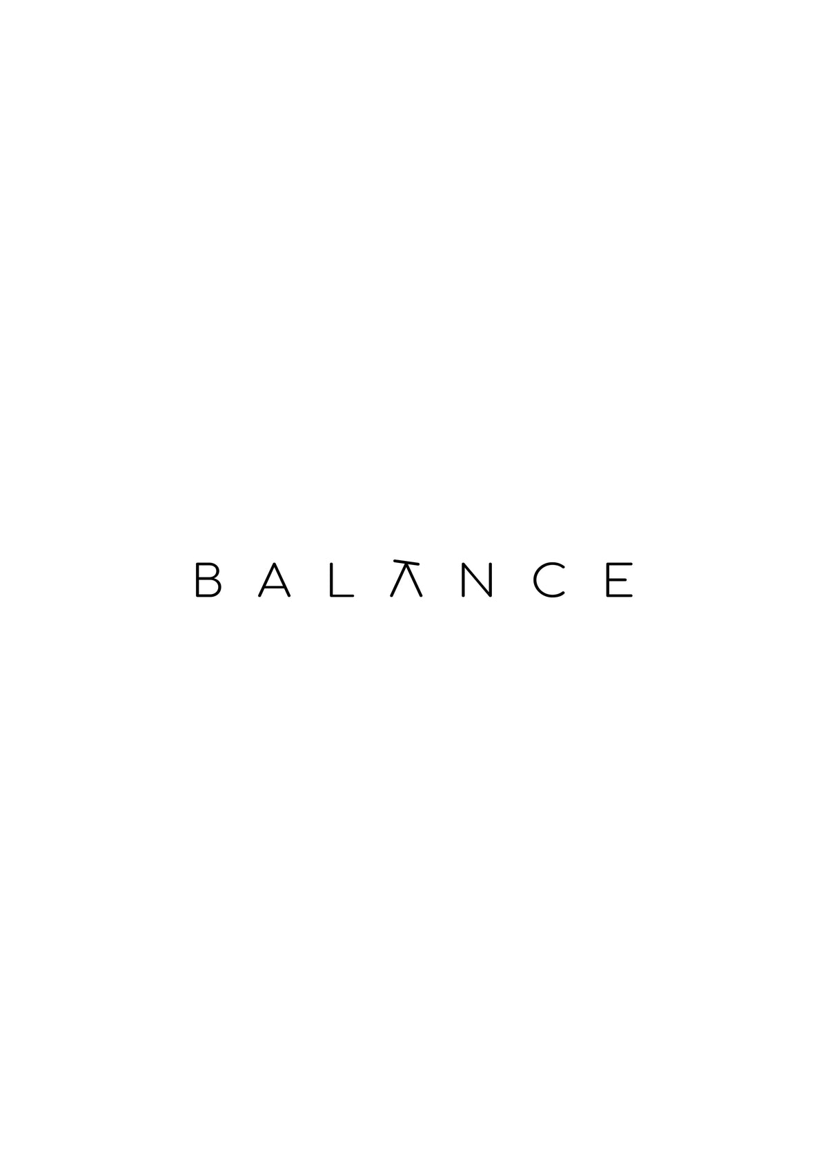Balance quote - Unframed art print