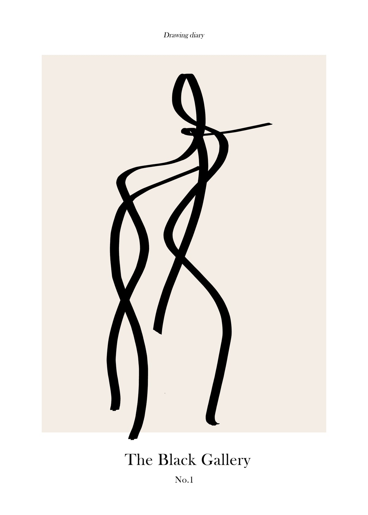 The Black Gallery 1 - Unframed art print