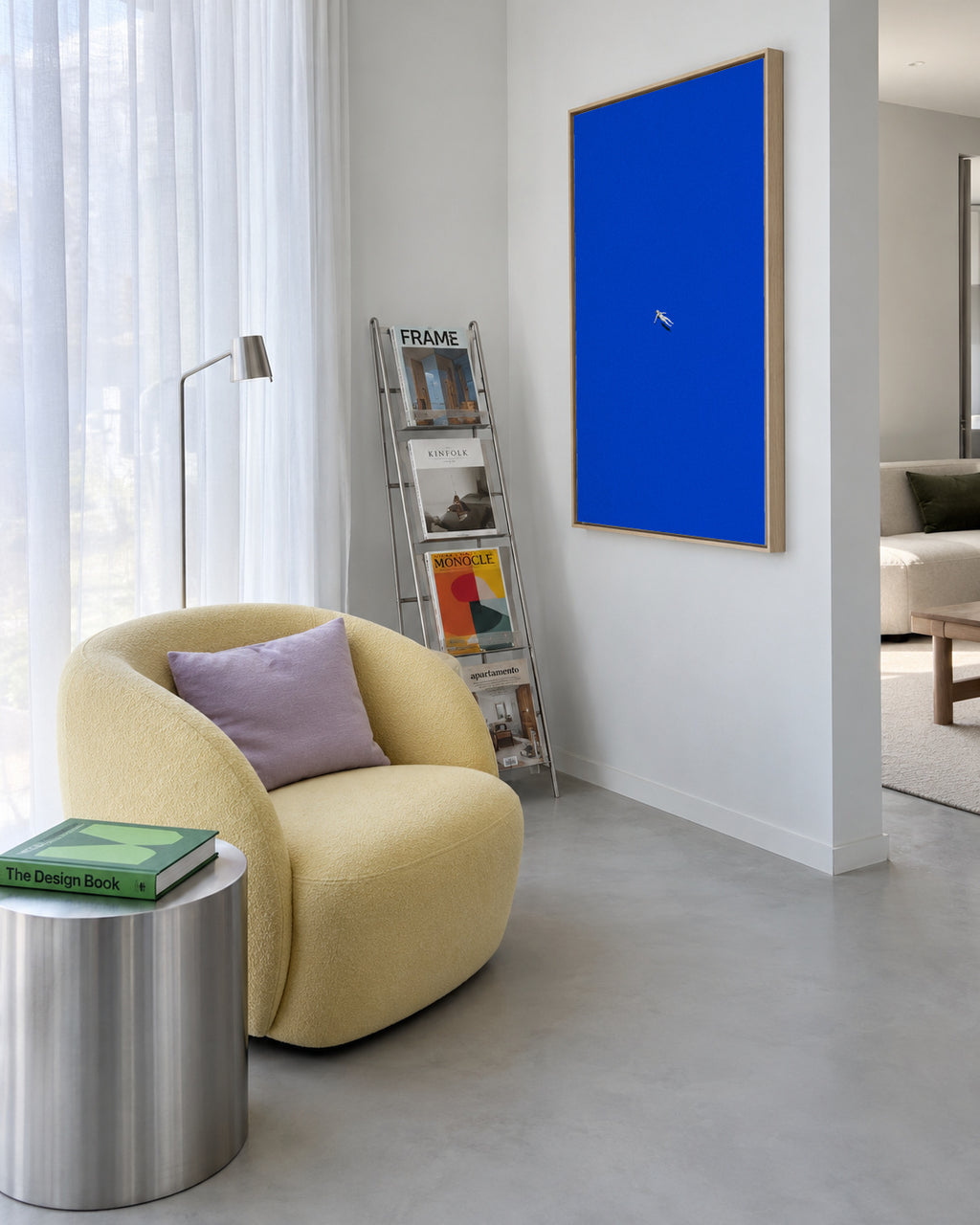 No stress - Framed canvas in an interior