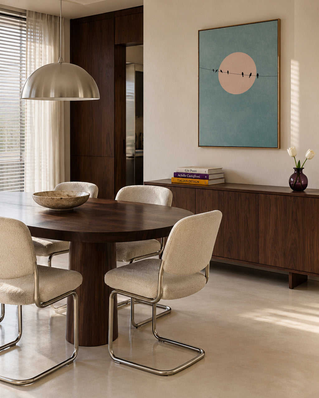 The Beauty Of Silence - Framed canvas in an interior
