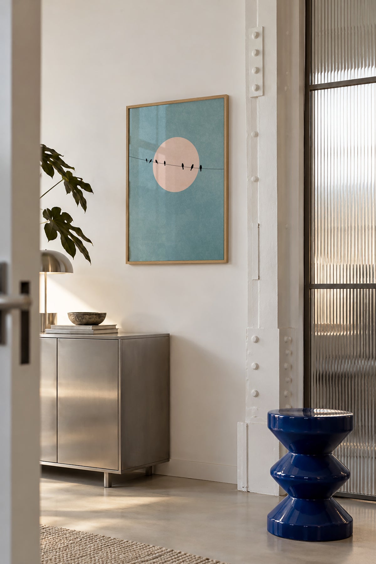 The Beauty Of Silence - Framed poster in an interior