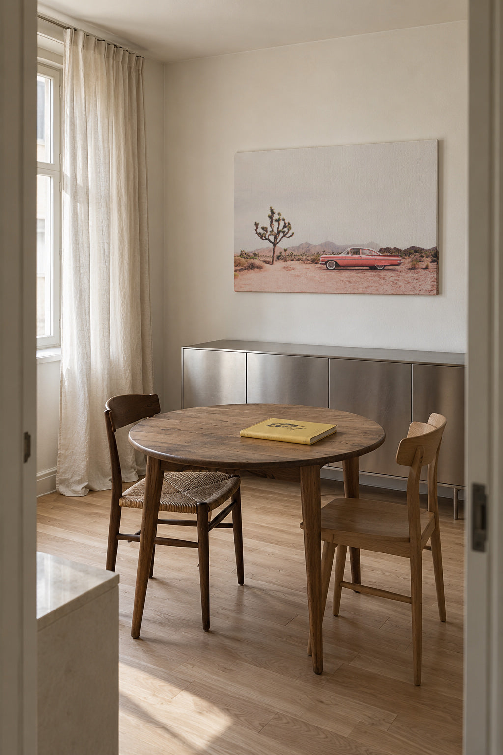 In the desert - Unframed canvas in an interior
