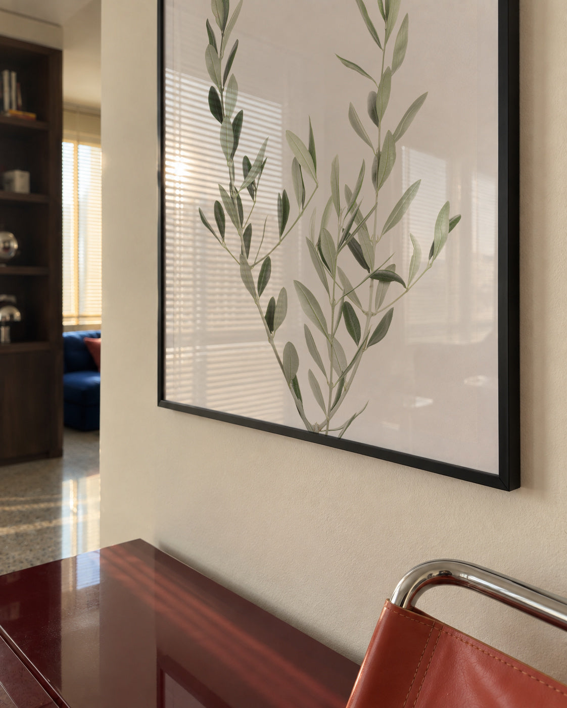 Olive Branch - Framed poster in an interior