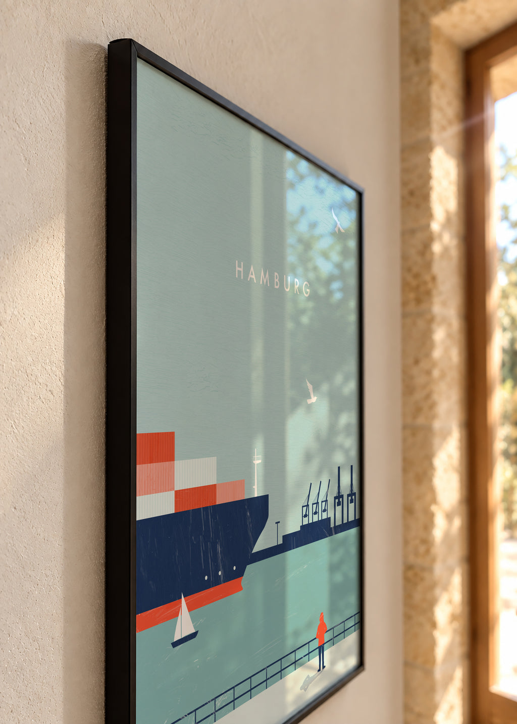 Hamburg - Framed poster detail