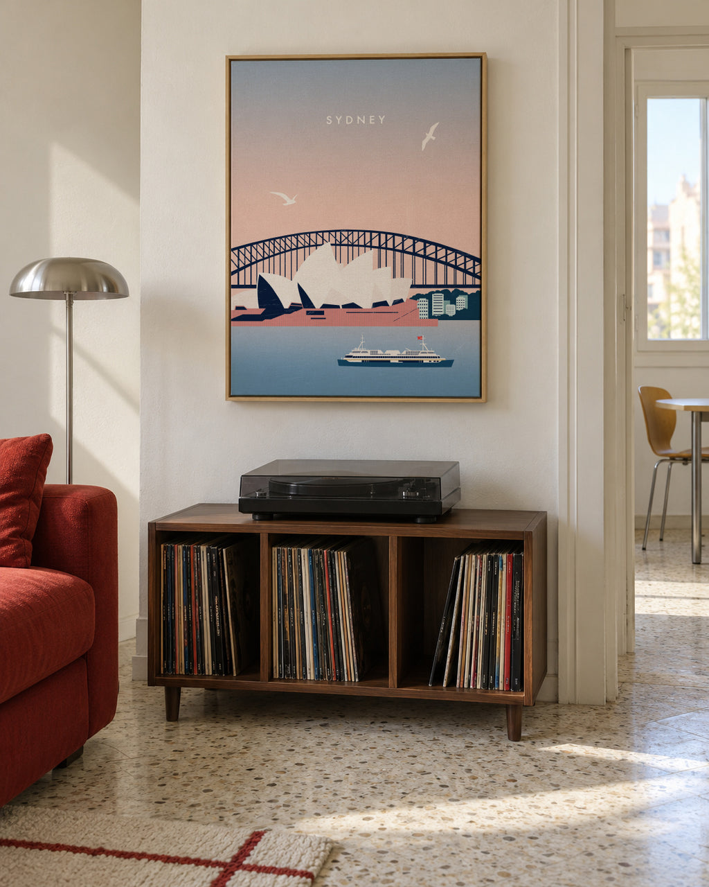 Sydney - Framed canvas in an interior