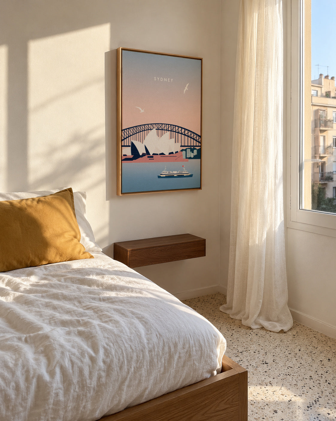 Sydney - Framed canvas in an interior