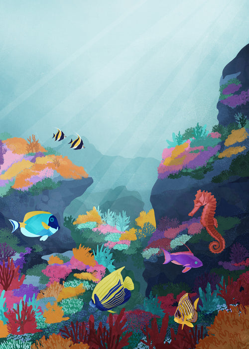 Beyond the waves - Unframed art print
