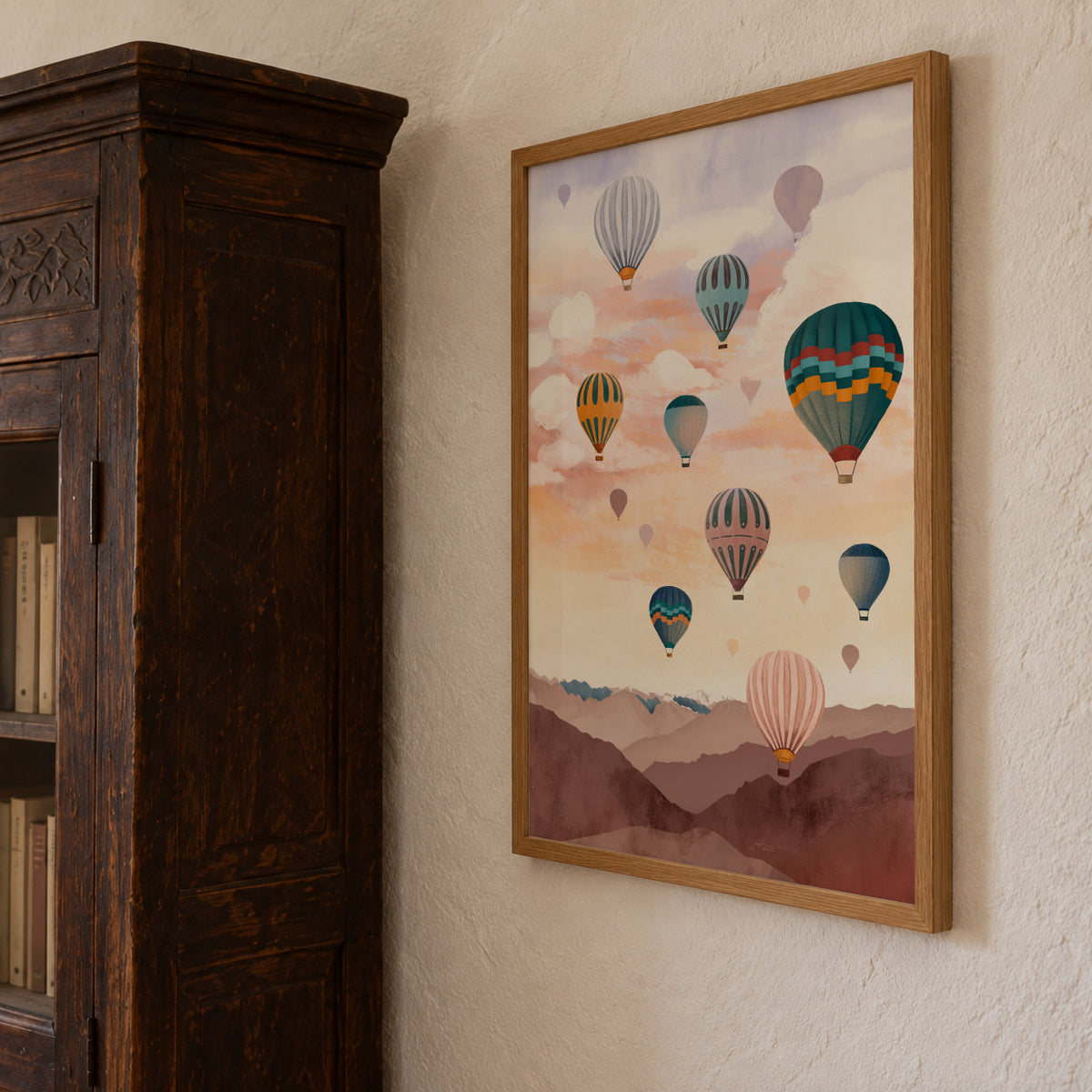 Airballoon Sky - Framed poster detail