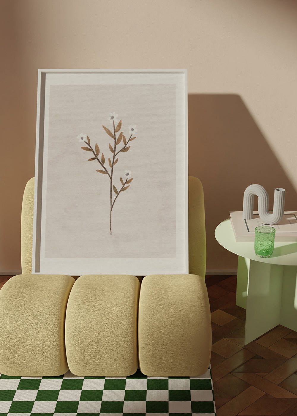 Forget Me Not - Framed poster in an interior