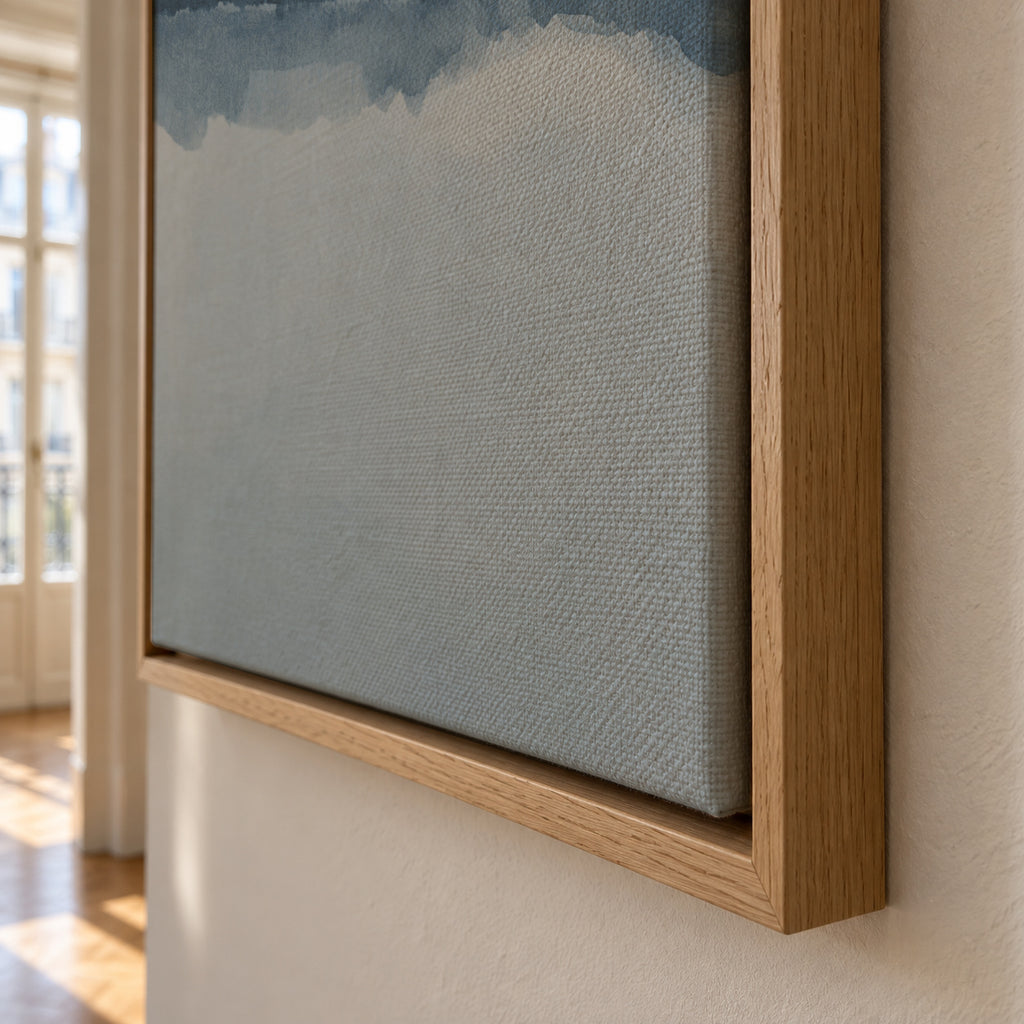 Watercolor Landscape N 11 - Framed canvas detail
