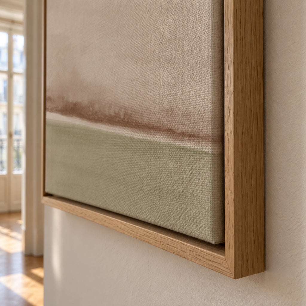 Watercolor Landscape N 24 - Framed canvas detail