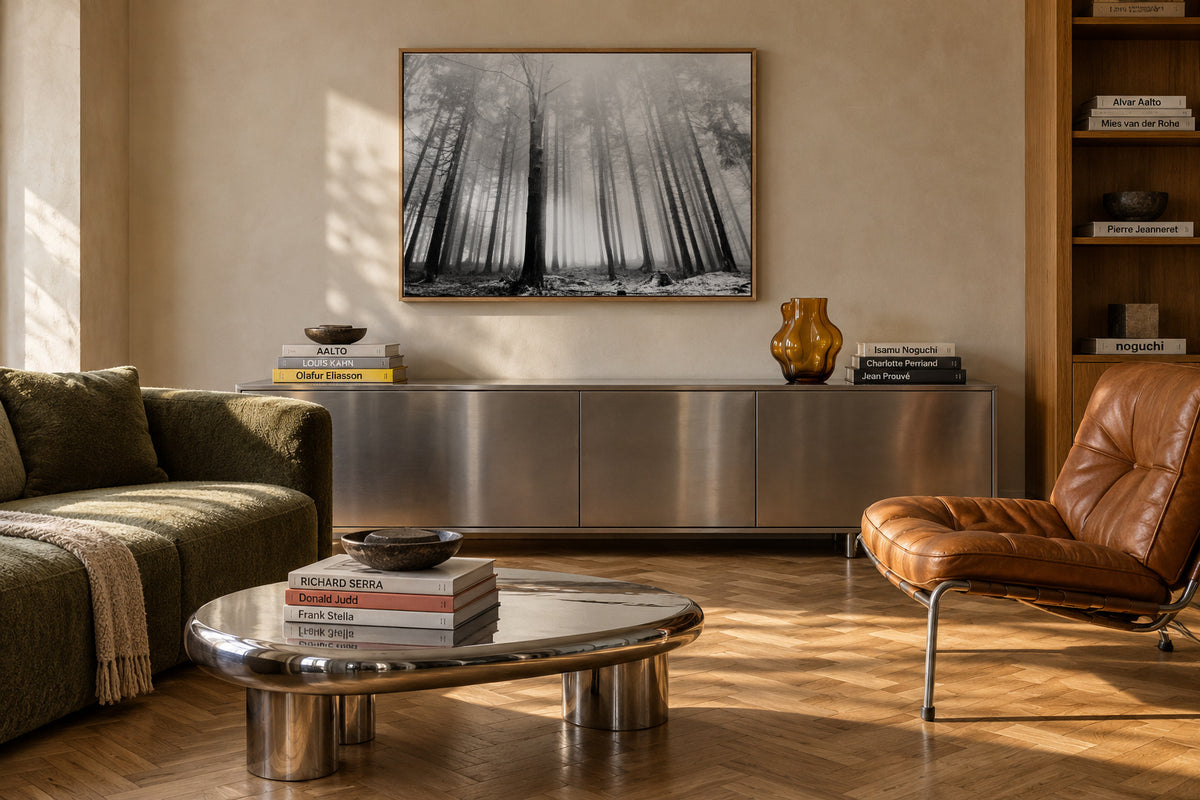 Within Reach 2 - Framed canvas in an interior
