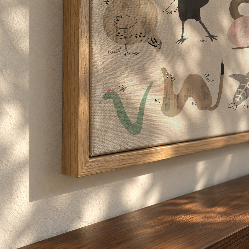 ABC Kids Komplett English - Framed canvas detail