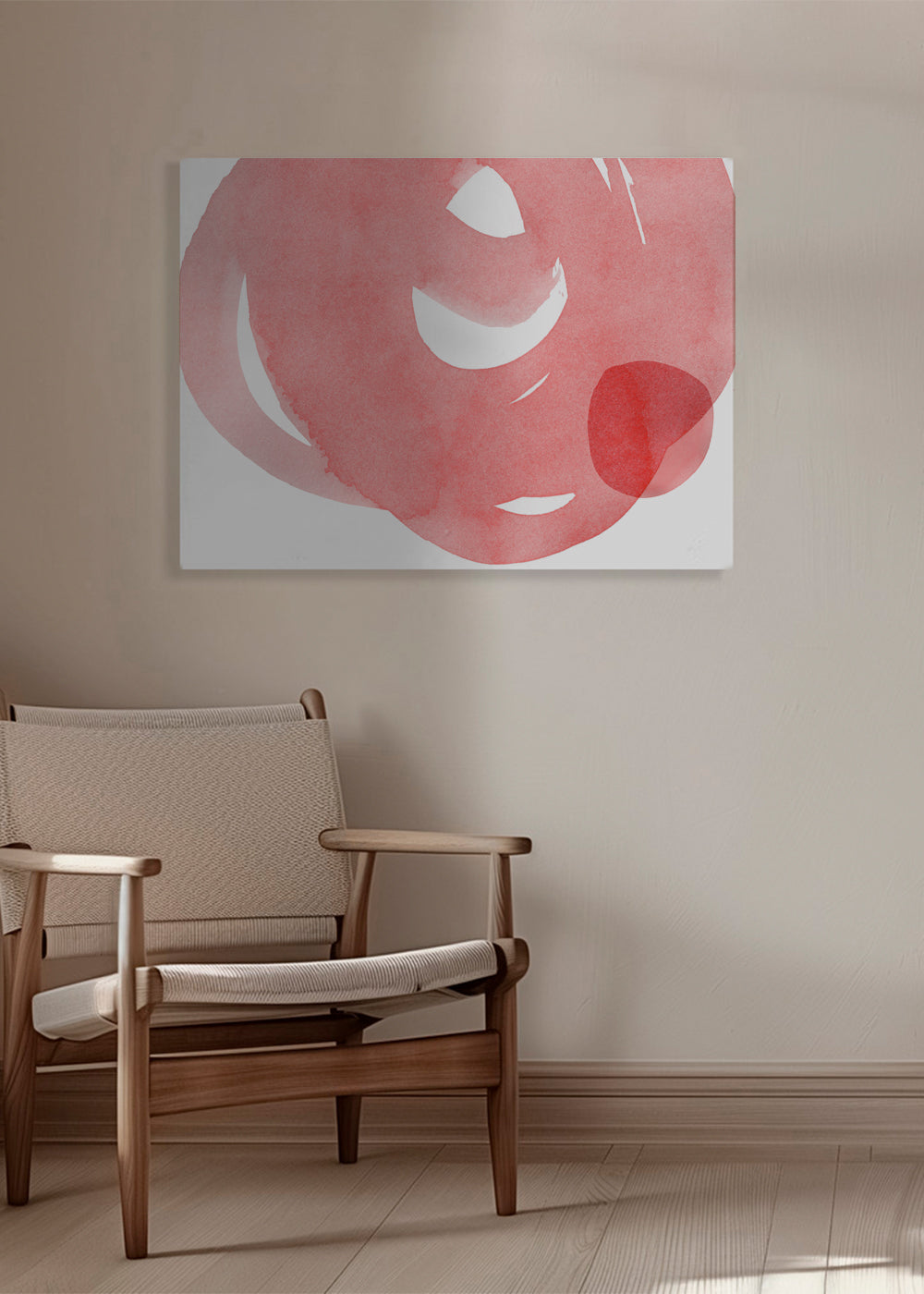 Minimal pink abstract 07