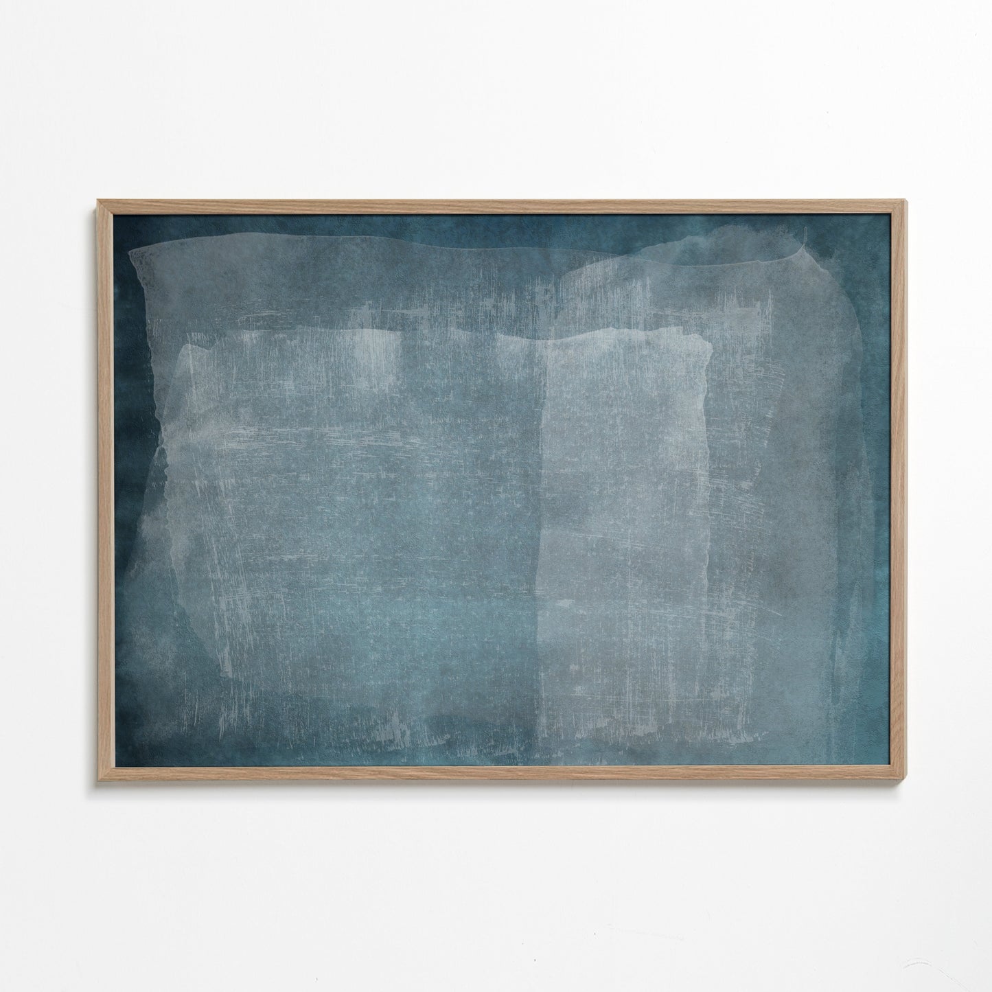 Minimal Abstract Blue Colorfield Painting 05